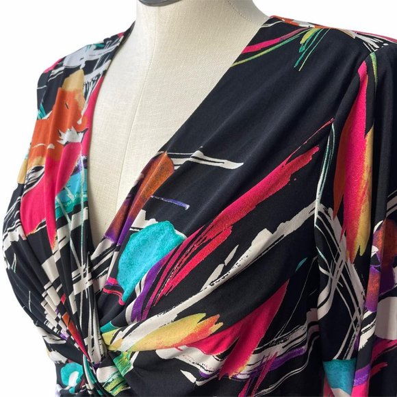 Robbie Bee  "Signature" Twist Front Dress, 2x - Picture 3 of 7